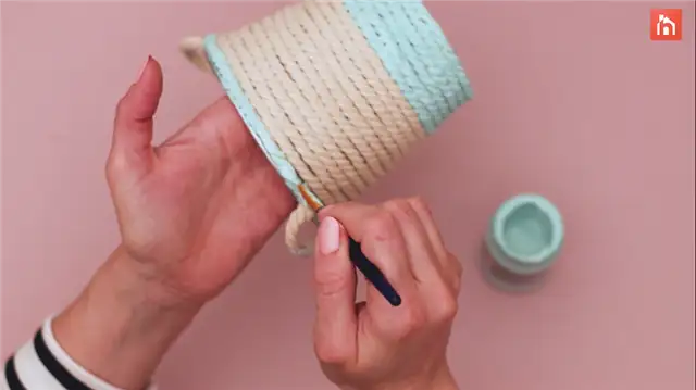 DIY (своими руками) Rope Planter (42)