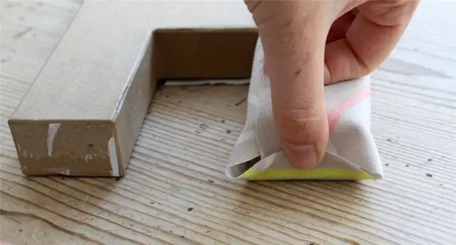 Красочный DIY (своими руками) ткани покрыты буквы изогнутые дно