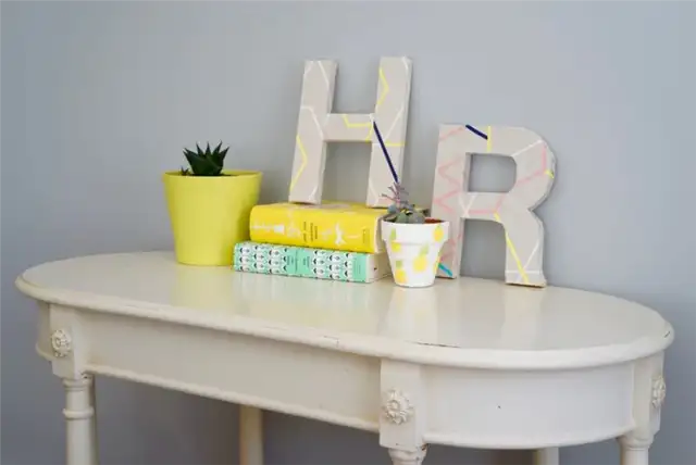 Прихожая DIY (своими руками) Fabric Covered Letters'
