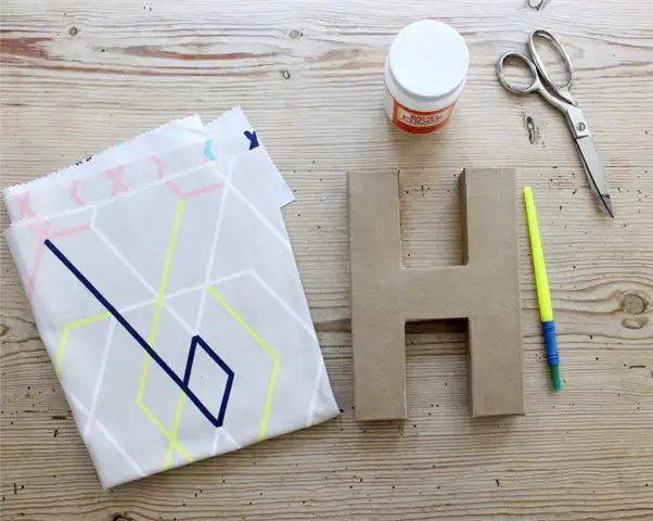 DIY (своими руками) Fabric Covered Letters Supplies