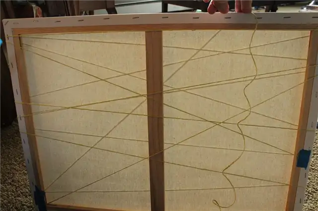 DIY (своими руками)-Abstract-Art-wrap-string