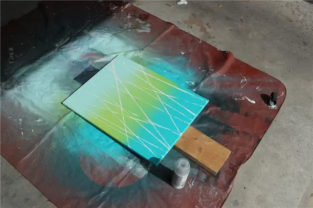 DIY (своими руками)-Abstract-Art-finish-dry