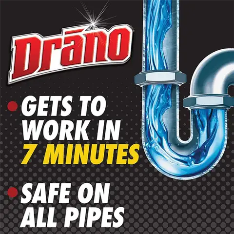 Гель Drano Max, средство для удаления засоров