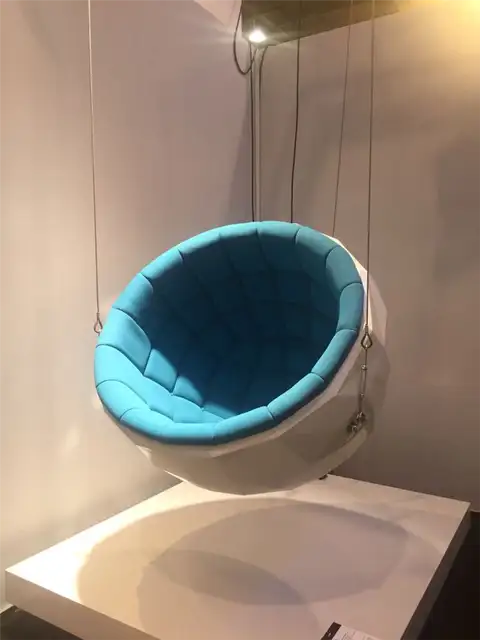Голубое подвесное кресло Harow