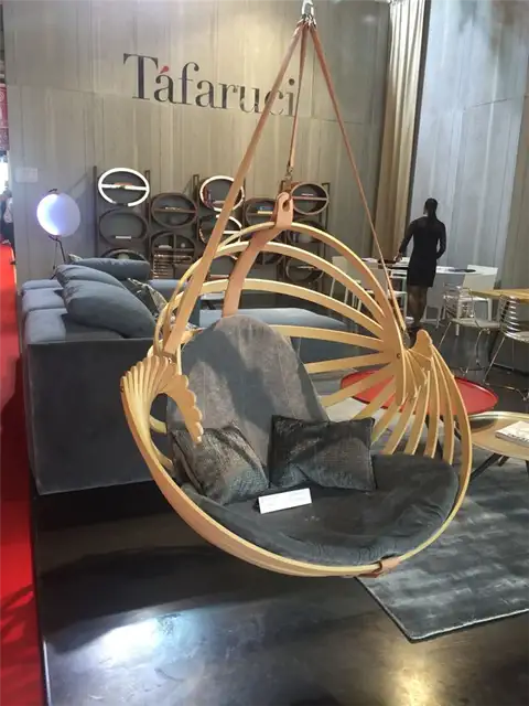 Подвесное кресло Tafaruci с кожаными ремнями