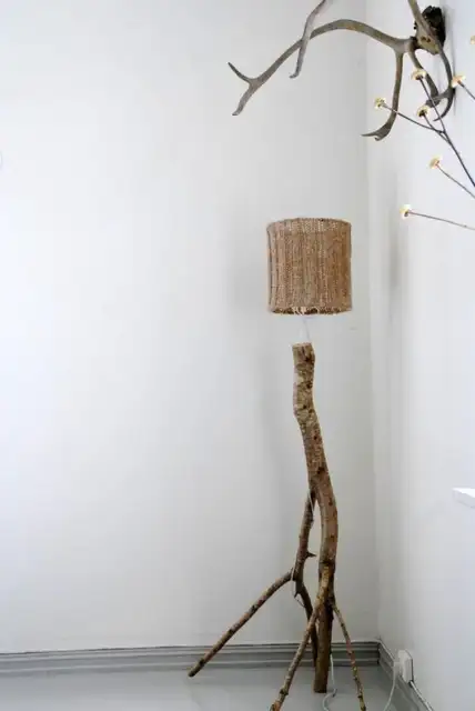 вязание крючком лампы из дерева