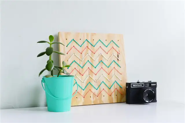 DIy пегборд строка искусства