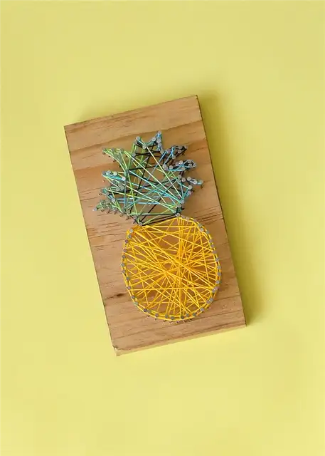 Ананас струнный арт DIY (своими руками)