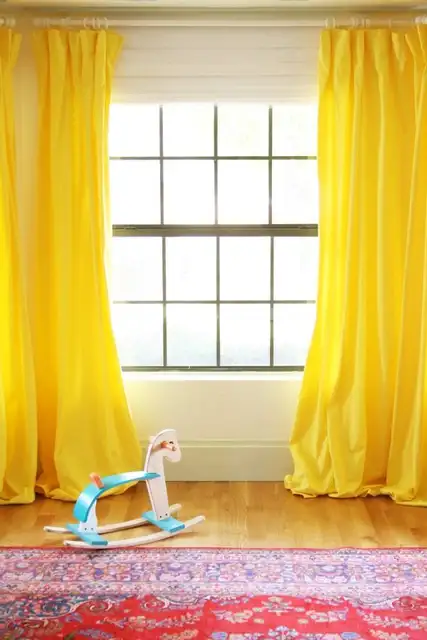 diy-yellow-curtains-for-playroom