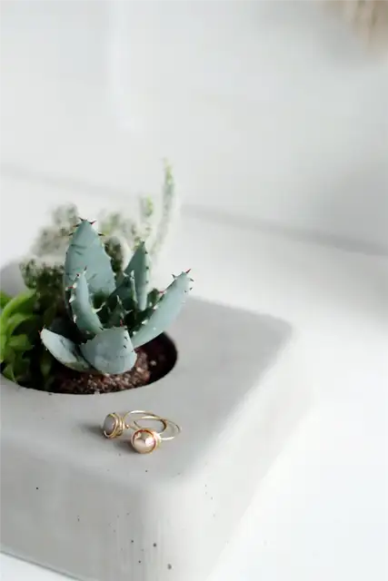 Бетонная подставка для суккулентов DIY (своими руками)
