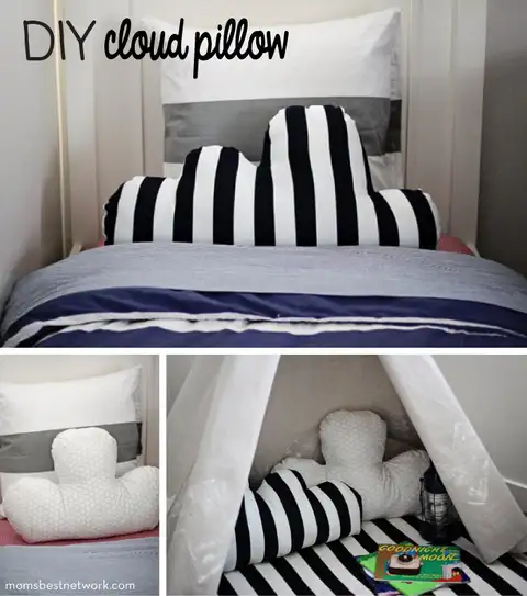 DIY (своими руками)-подушка-облака