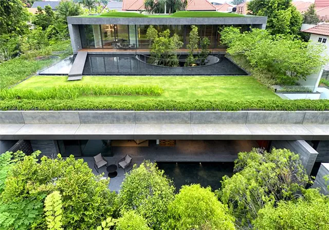 Wall-House-зеленые-крыши