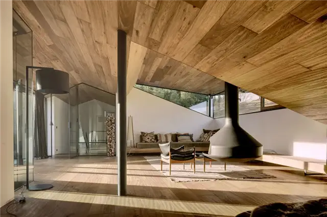 Камин Haus Wiesenhof от Gogl Architekten
