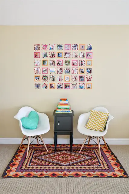 Настенный декор из ленты Washi tape instagram