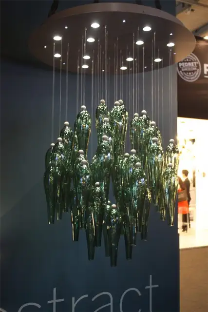 Зеленая люстра Euroluce
