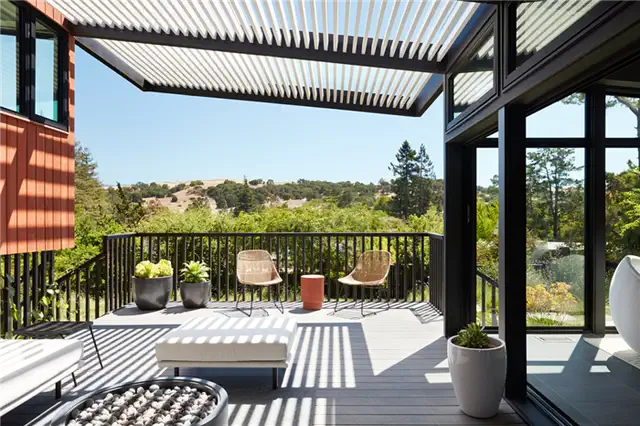 Stanford Mid-Century Modern Remodel Addition by Klopf Architecture - патио