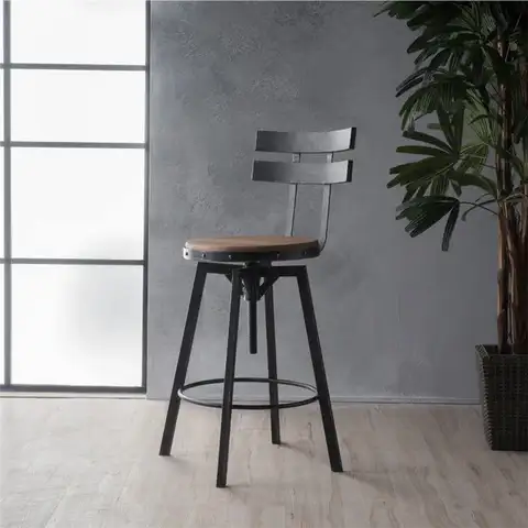 Железный металлический барный стул