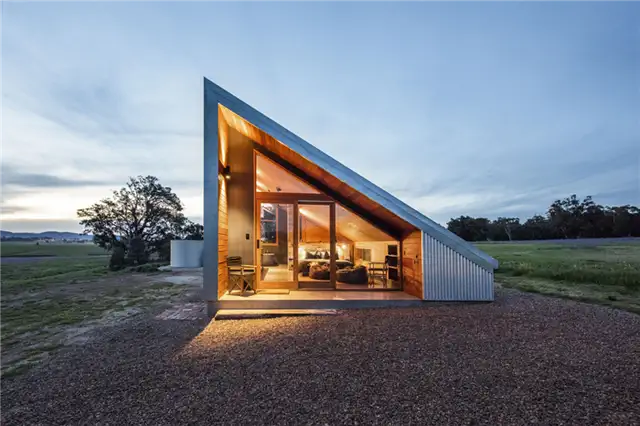 Архитектурный проект австралийского дома Gawthorne's Hut от Cameron Anderson Architects - входная группа