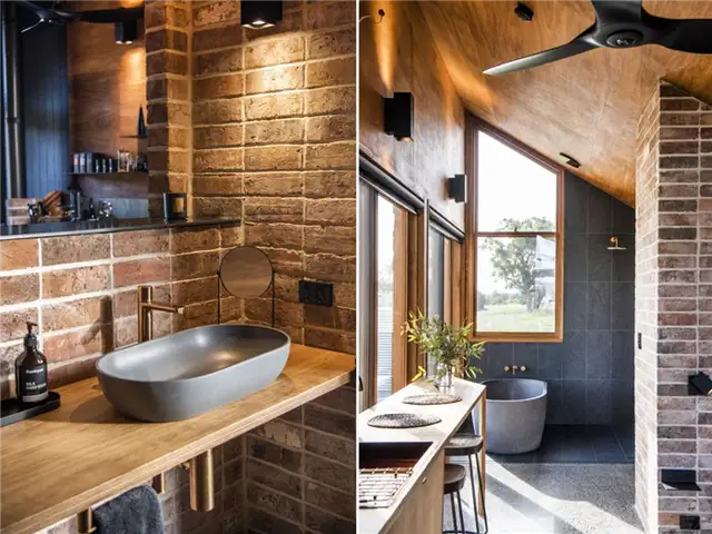 Архитектура хижины Готорна в Австралии от Cameron Anderson Architects - раковина