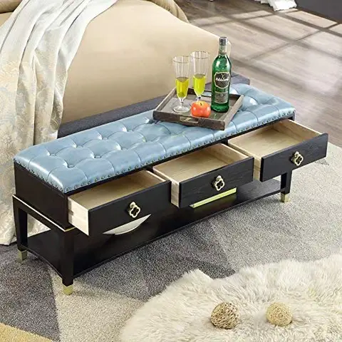 Скамья для хранения с оттоманкой