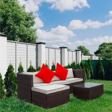 9 Pieces Patio Dining Sets Outdoor Space