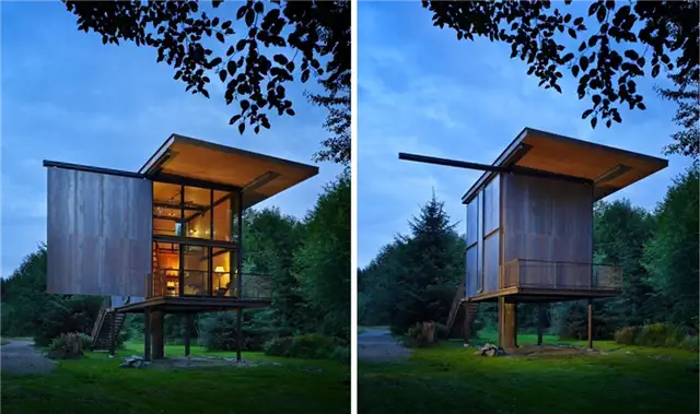 Хижина Sol Duc Cabin steel Olson Kundig