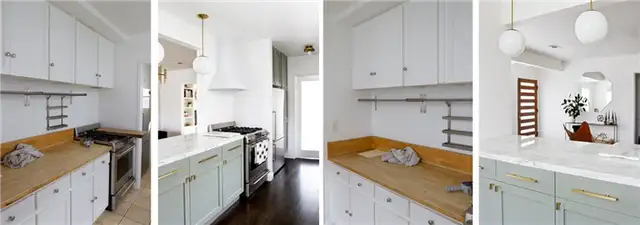 Переделка кухни с латунными акцентами