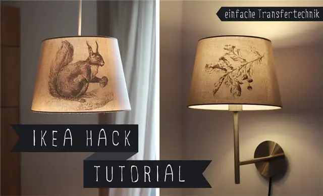 Абажур для настольной лампы Ikea hack