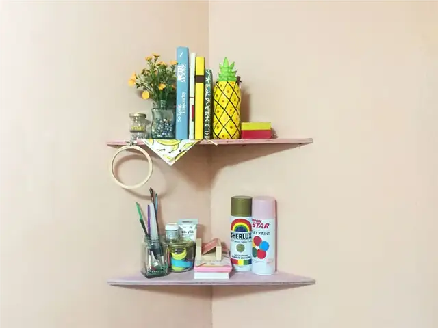 Плавающая угловая полка DIY (своими руками)