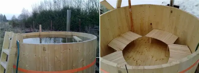 Круглая деревянная гидромассажная ванна DIY (своими руками)