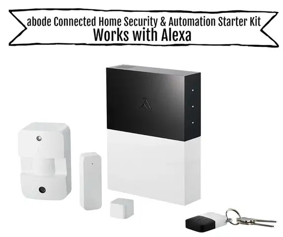 abode Стартовый набор для обеспечения безопасности и автоматизации подключенного дома, работает с Alexa