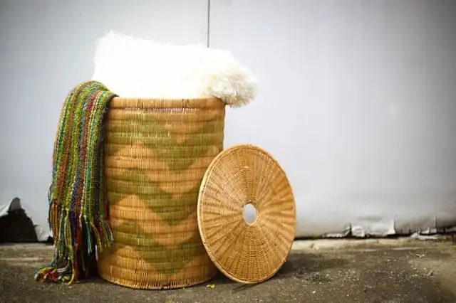 DIY (своими руками) шеврон корзина для белья