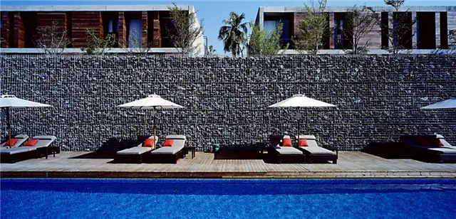 Alila Cha am Featured Gabion Wall Duangrit Bunnag Architects