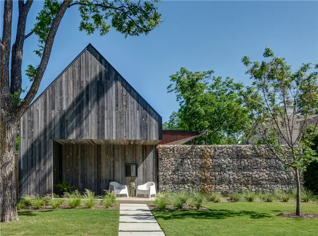 Casa Linder с габионным забором от Buchanan Architecture