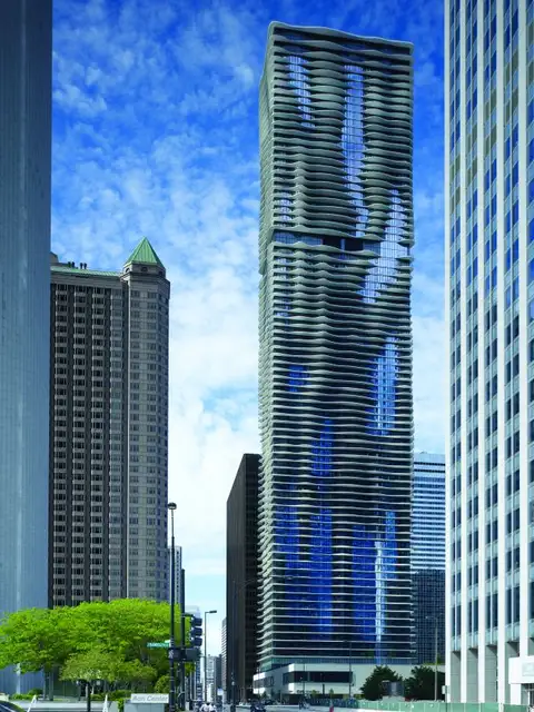 Здание Aqua Tower от Studio Gang Architects