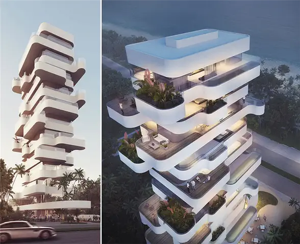 Здание многоквартирной башни от Orange Architects