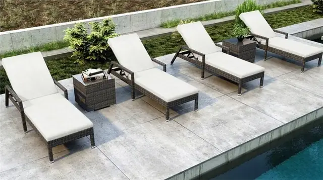 Gilleland Reclining Chaise Lounge Set