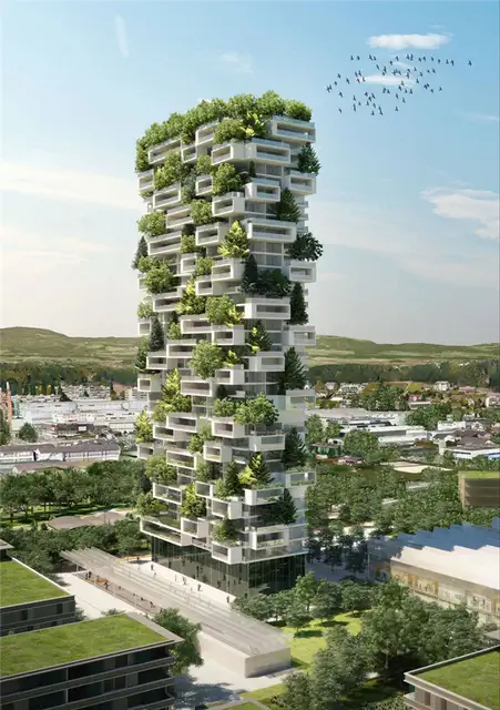 Здание апартаментов Bosco Verticale