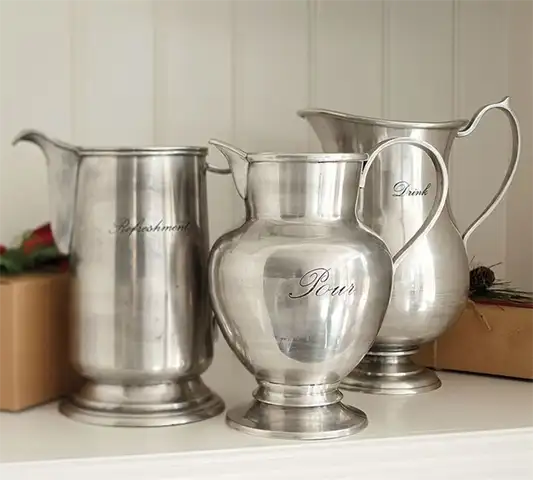 Антикварный серебряный кувшин