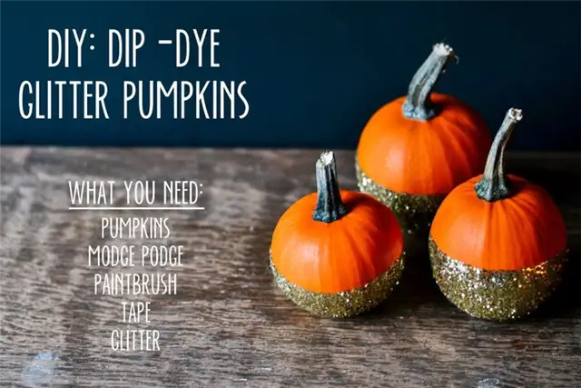 Тыква с блестками Dip Dye