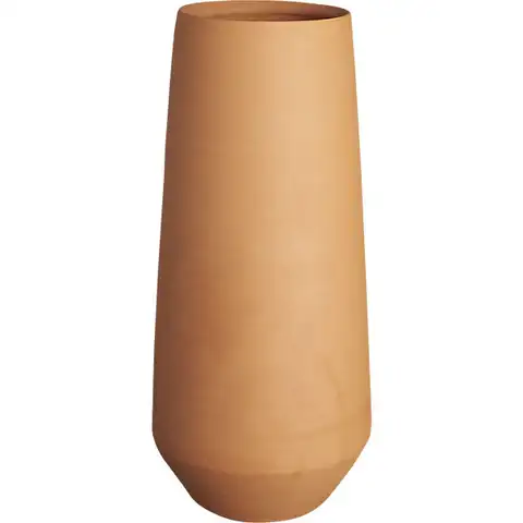 Оранжевая керамическая ваза