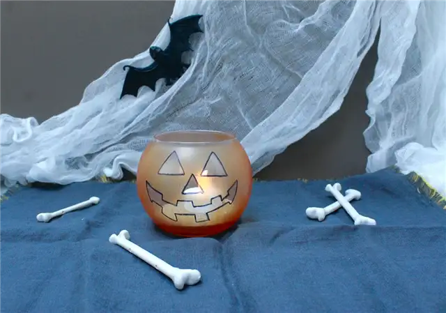Как сделать свечу Jack-O-Lantern для Хэллоуина