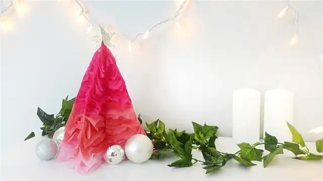 DIY (своими руками) омбре оборки дерево