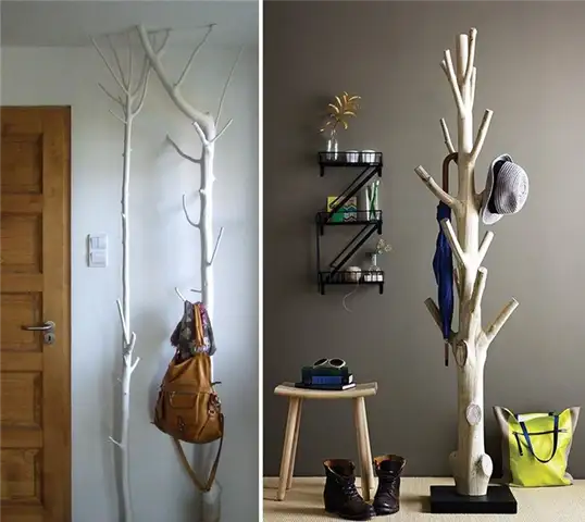 DIY (своими руками) ветки вешалка