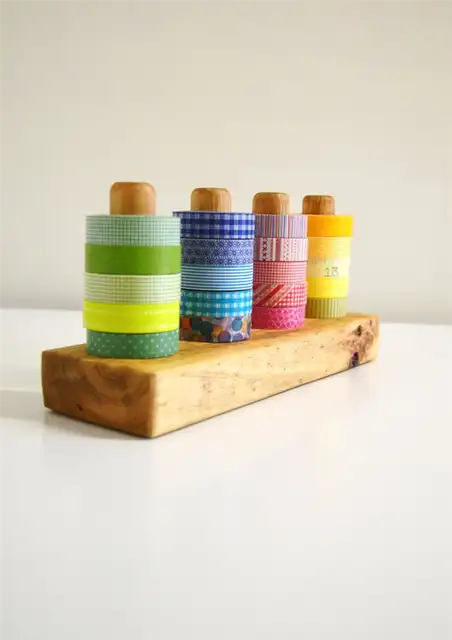 Органайзер для лент Washi из дерева