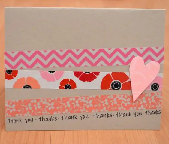 Открытка из ленты Washi