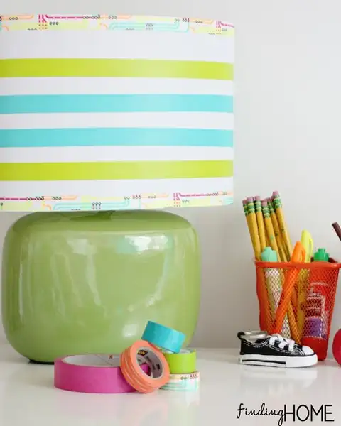 Лампа для рукоделия из ленты Washi