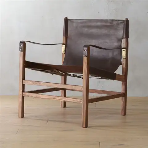 Дизайн кожаного кресла Safari Chair