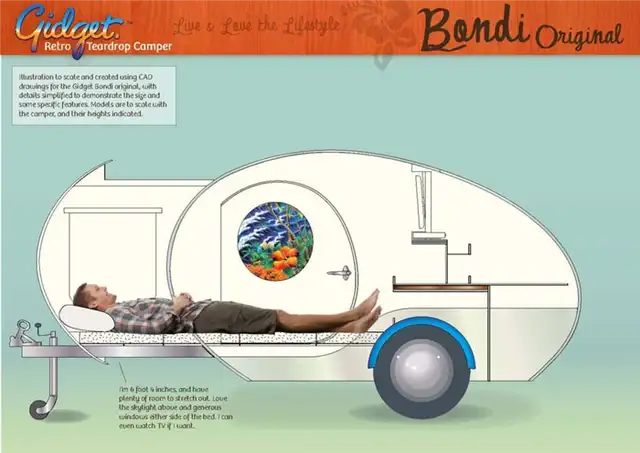 Ретро teardrop camper slide out расширить