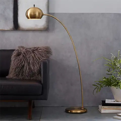 Торшер Petite arc gold metal